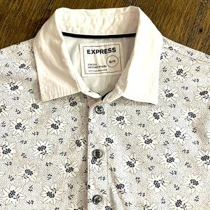 Men’s express short sleeve button down cotton shirt
